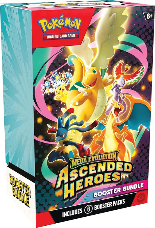 Pokémon TCG: Mega Evolution—Ascended Heroes Booster Bundle – 6 Packs