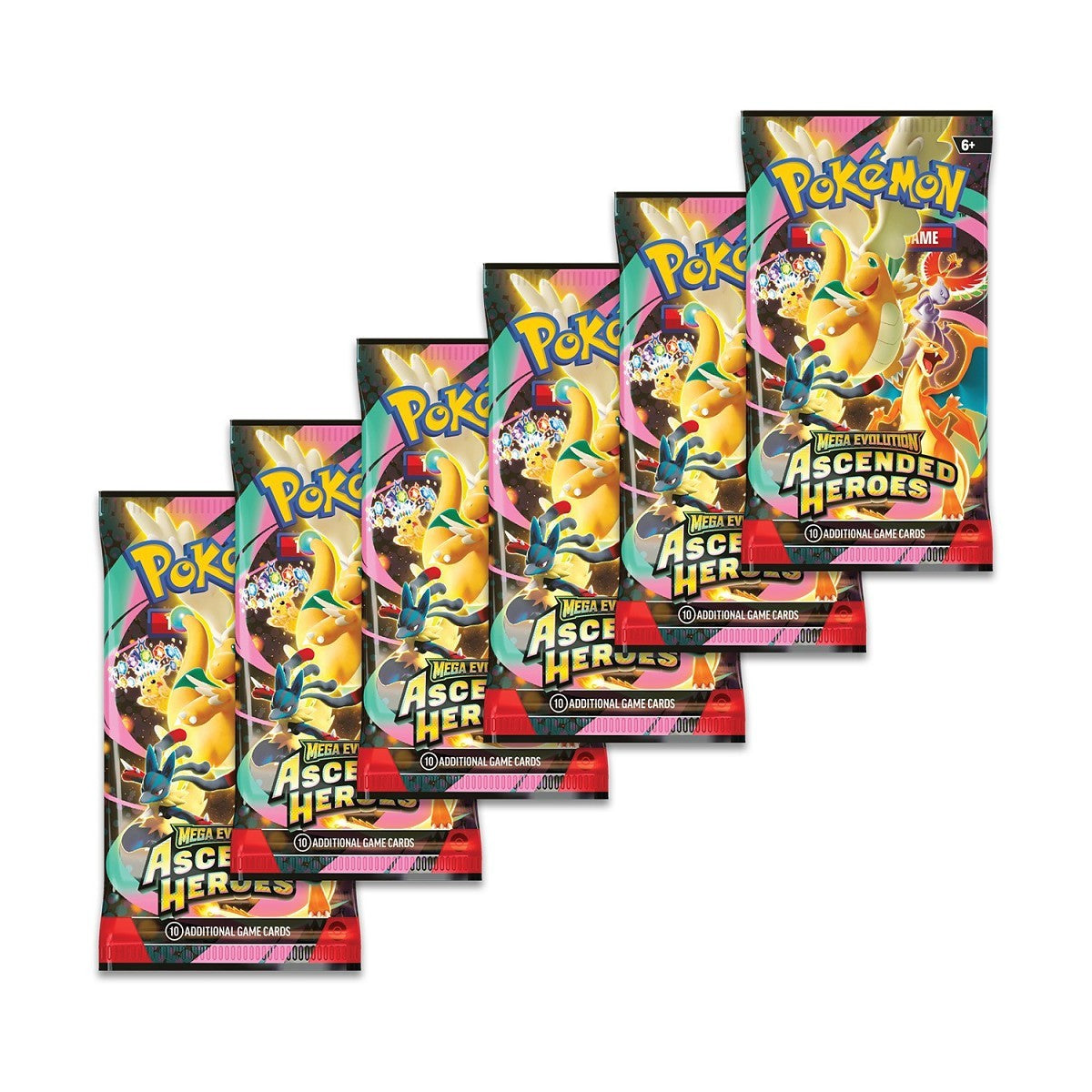 Pokémon TCG: Mega Evolution—Ascended Heroes Booster Bundle – 6 Packs